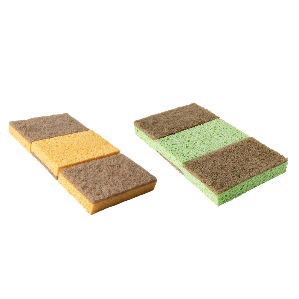 Simply Clean Coconut Fibre Sponges 3 Pack