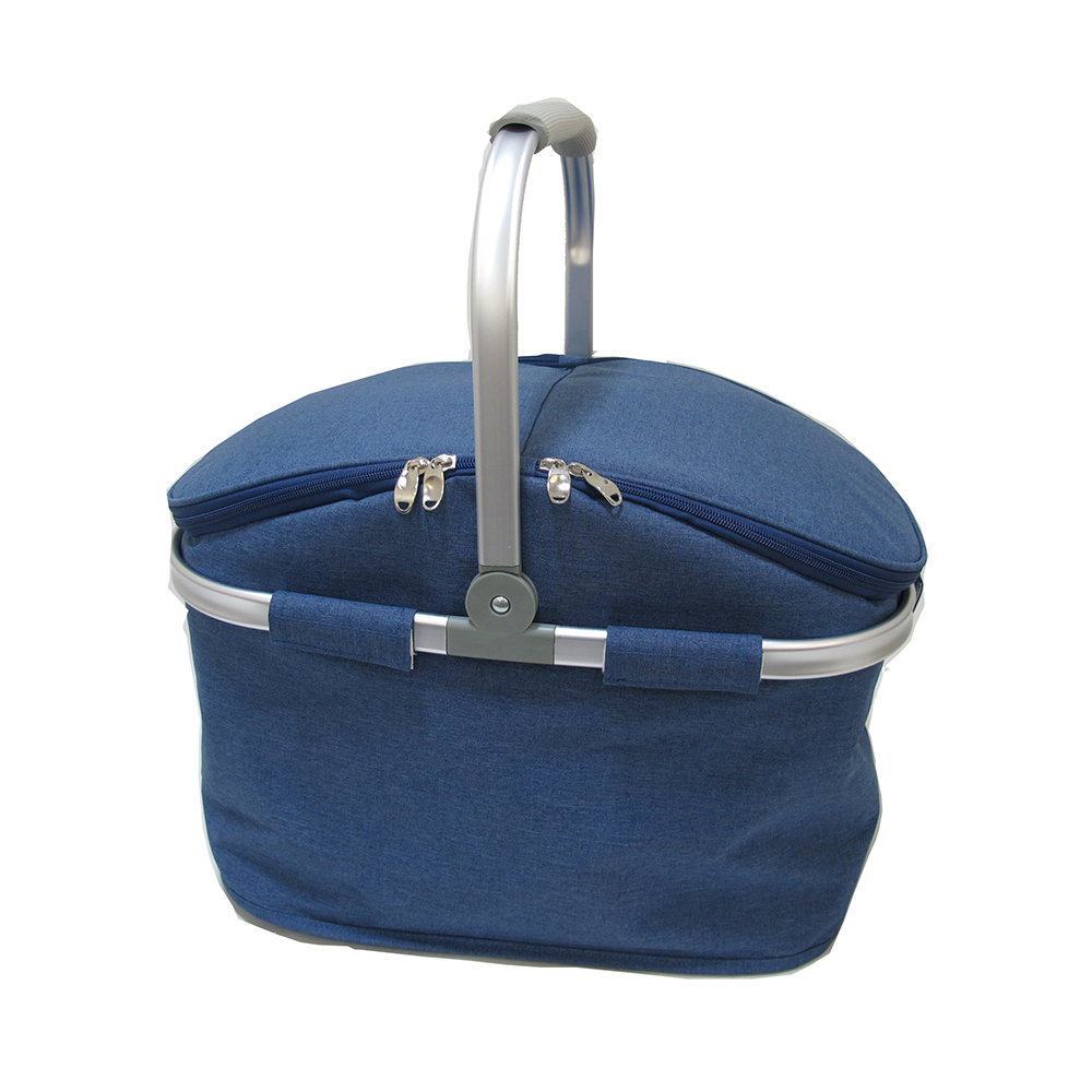 Tablefair Picnic Cooler Bag Aluminium Frame & Handle Blue