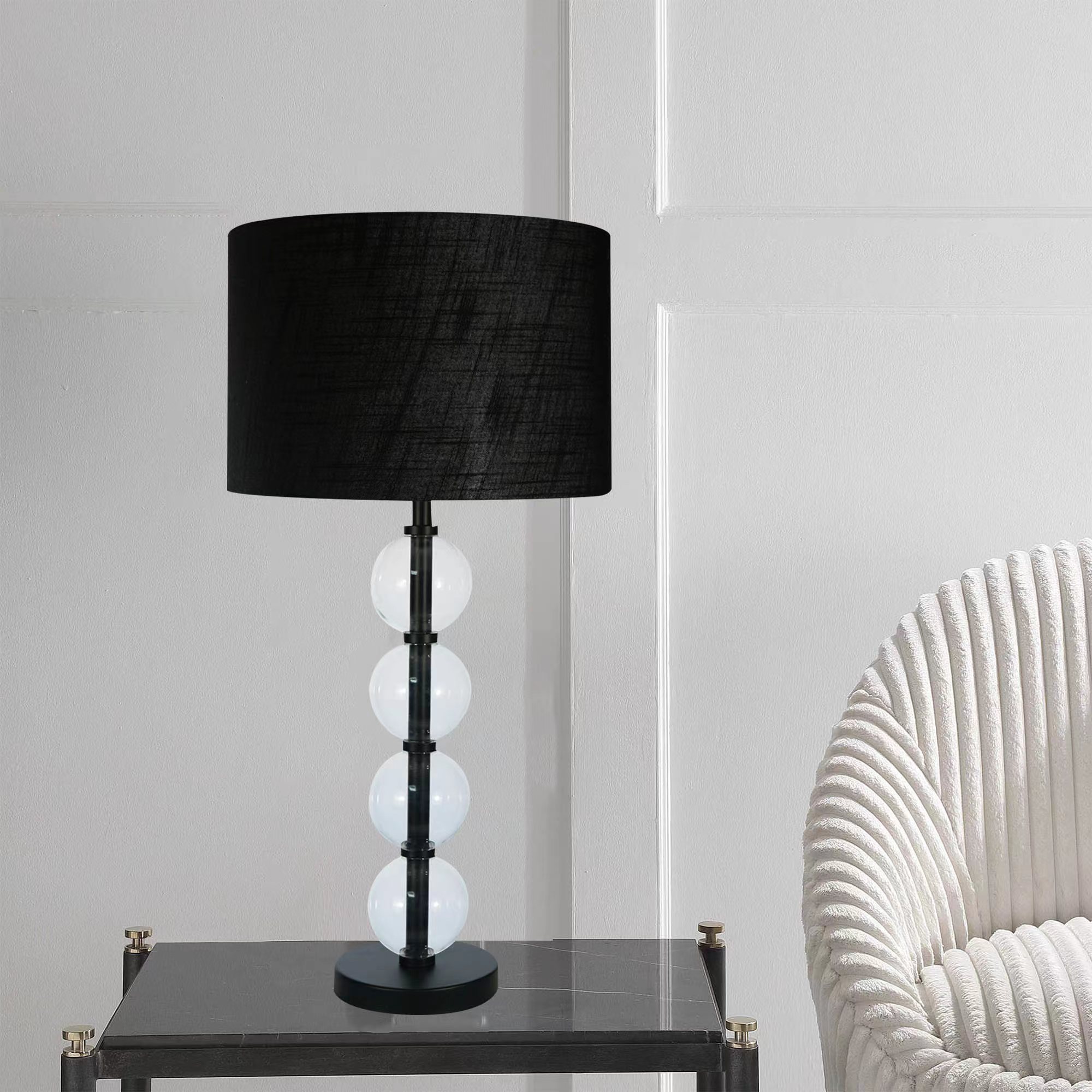 Urban Loft Vista Table Lamp Black 78cm