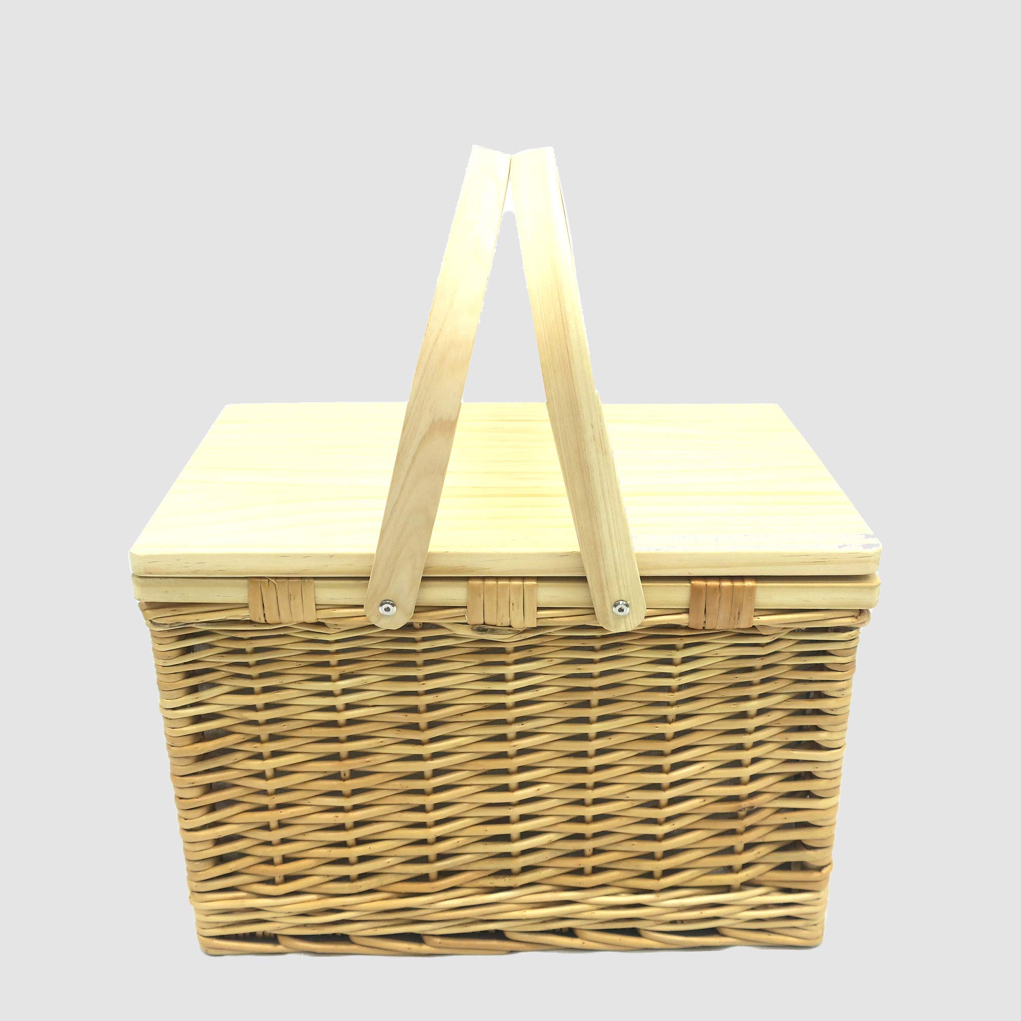 Tablefair Aspire Picnic Basket With Wood Top For 2