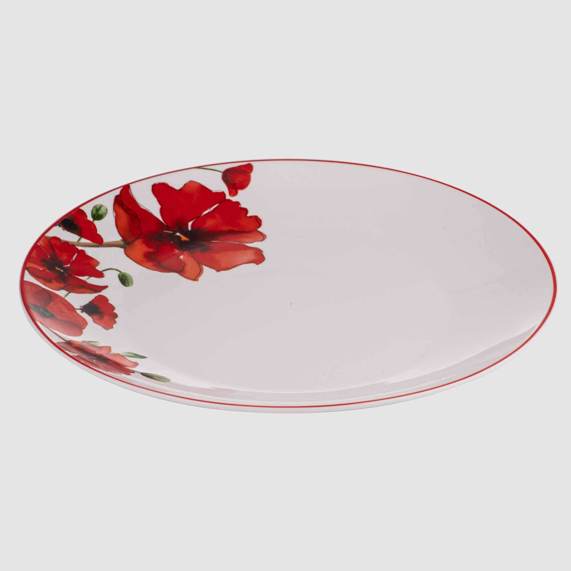Just Home Poppies Dinner Plate 27cm