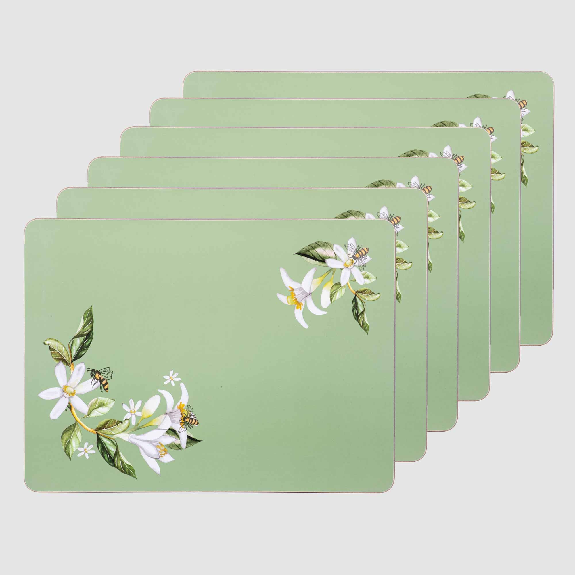 Just Home Manuka Floral Placemat Pack of 6