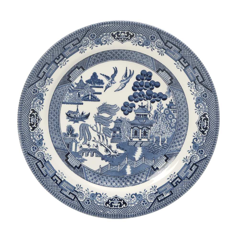 Churchill Blue Willow Dinner Plate