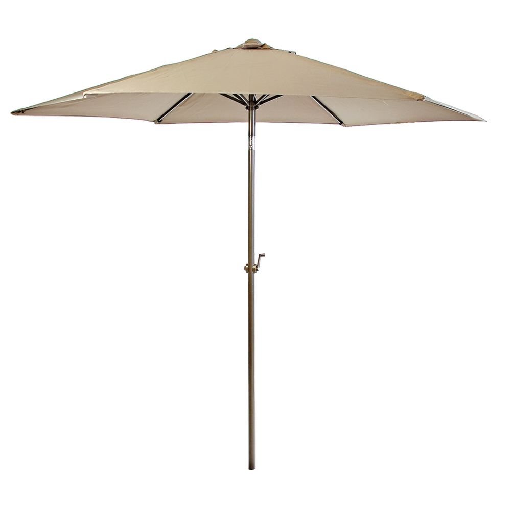 Outdoor Creations 2.7m Aluminium Market Umbrella Taupe