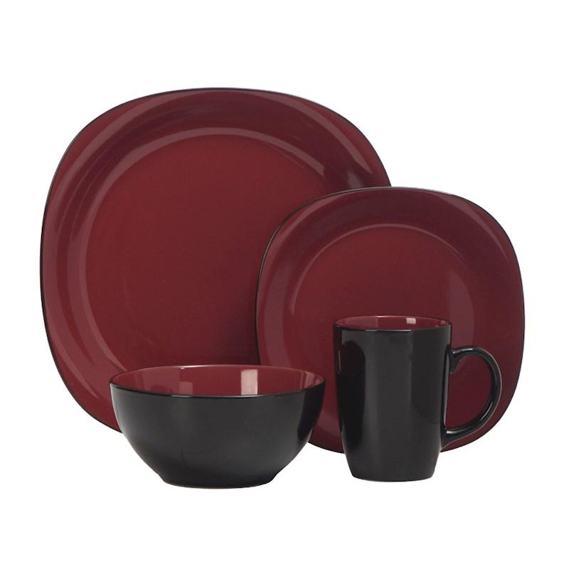 Thompson Bali Carmine 16 Piece Stoneware Dinnerset Briscoes NZ