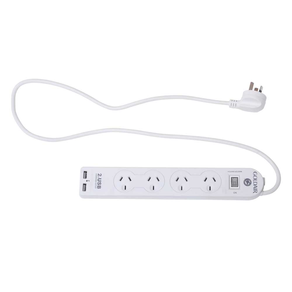 2 plug to 4 plug outlet