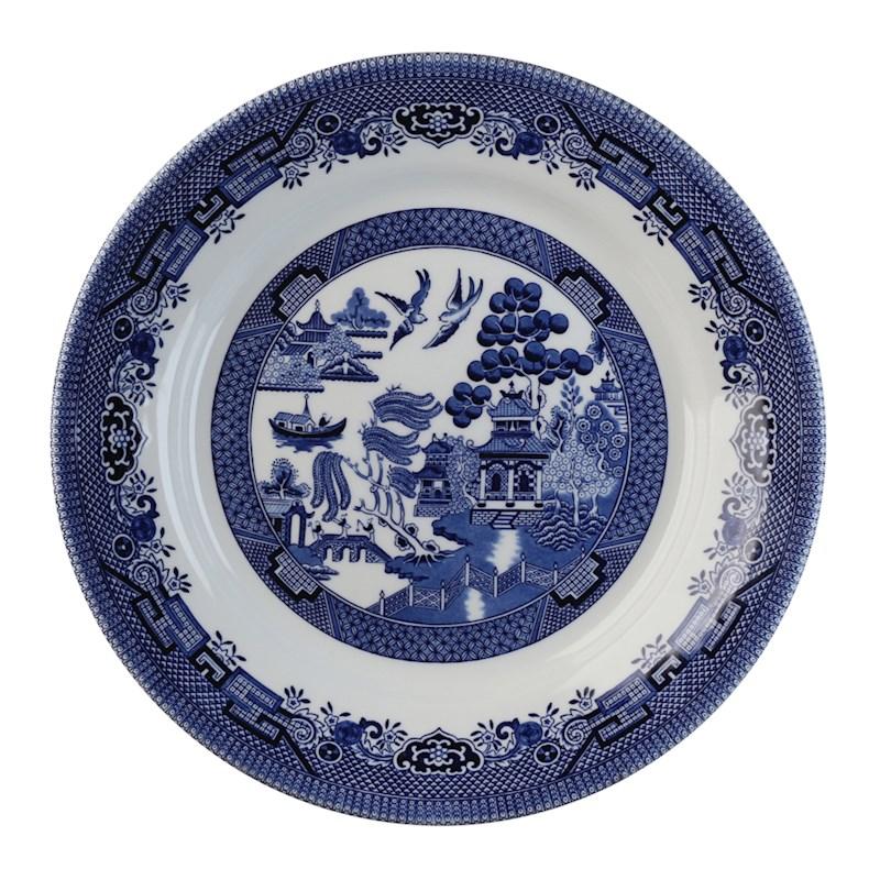 Churchill Blue Willow Pasta Serving Plate 29cm Briscoes NZ