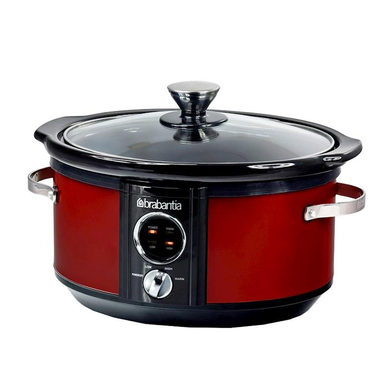 Brabantia BBEK1081RD Slow Cooker Red 3.5Lt Briscoes NZ