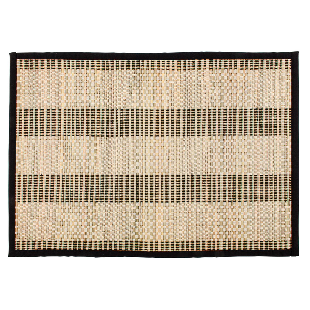 Just Home Hugo Black Bamboo Placemat Briscoes NZ