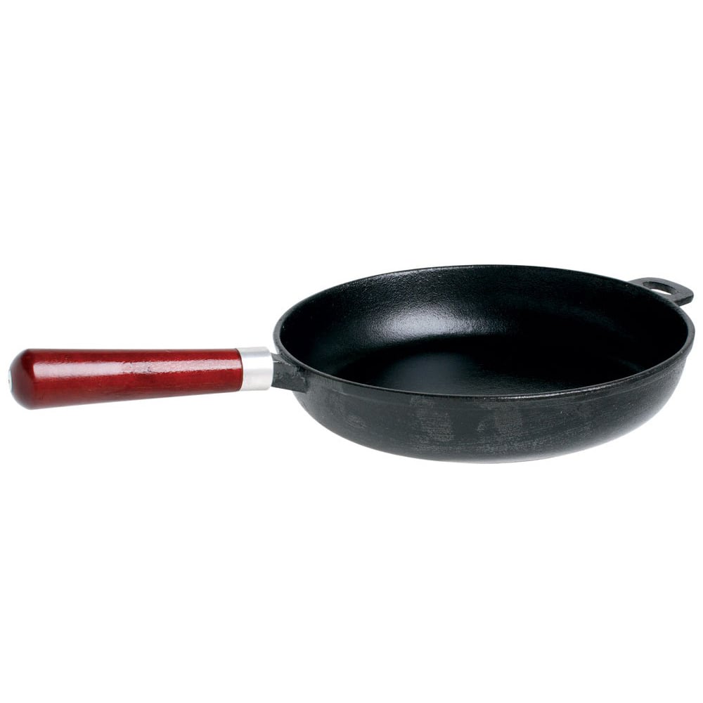 Simon Gault Pre-Seasoned Cast Iron Frypan & Wood Handle 26cm