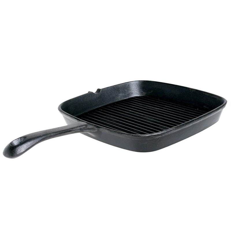 Ribbed cast iron skillet sale