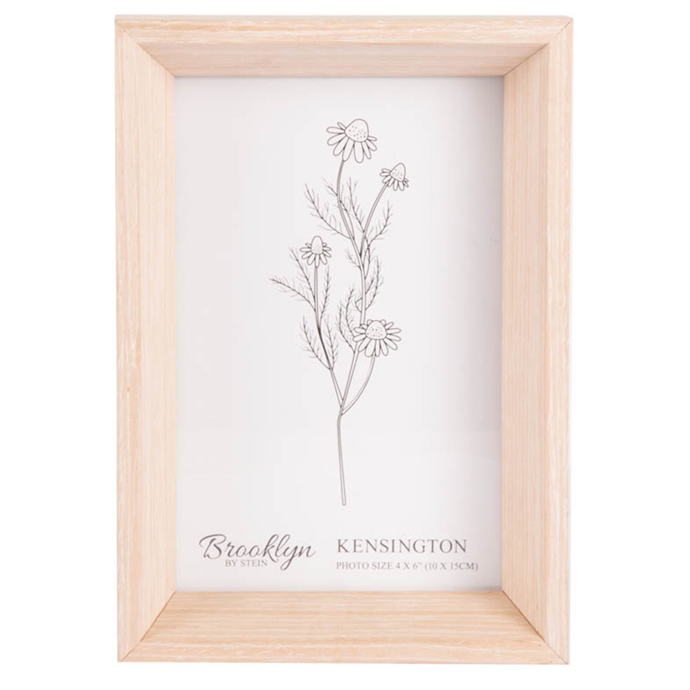 Brooklyn Kensington Boxed Photo Frame Natural Wood 4x6 Inch Briscoes Nz