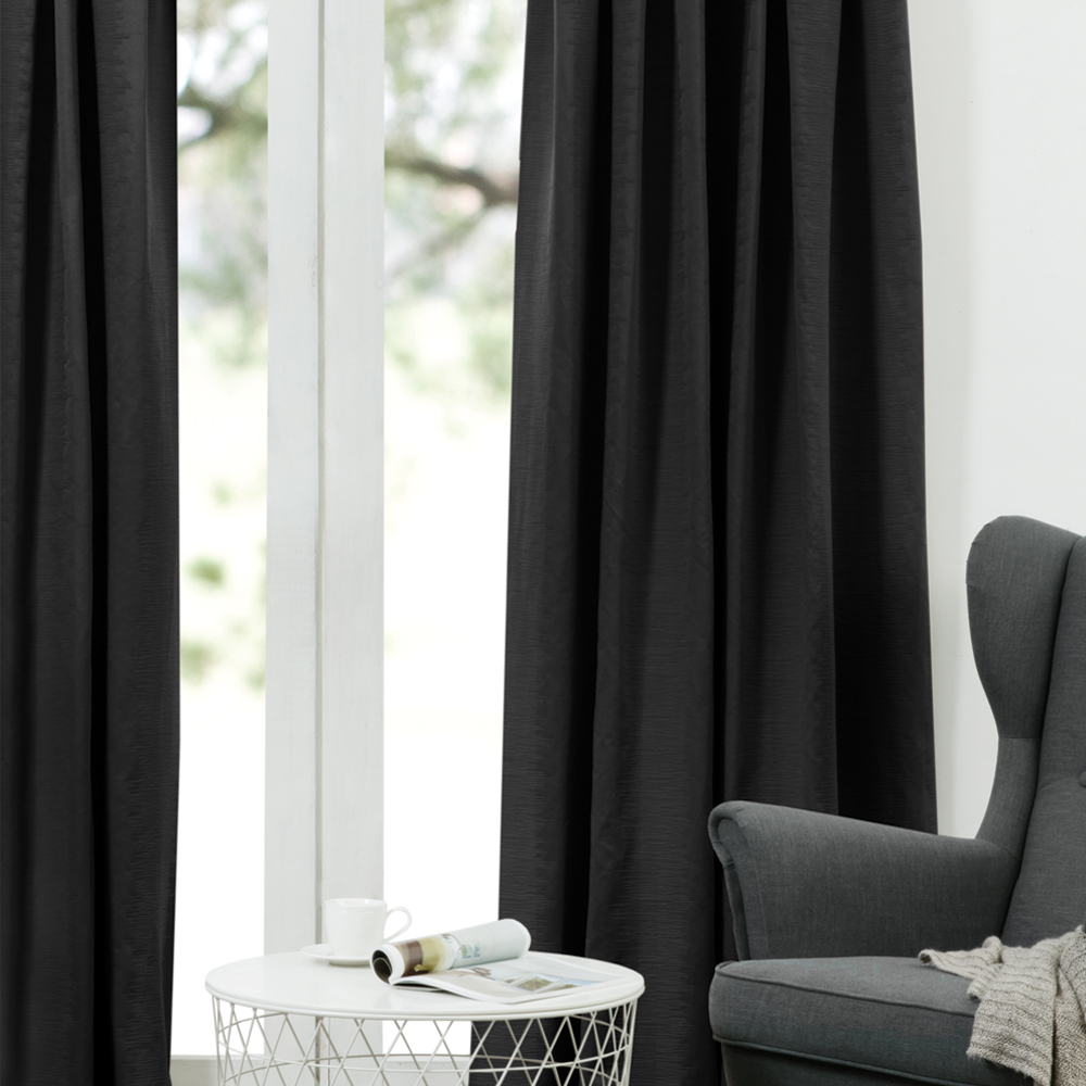 Fusion Textures Albany Pencil Pleat Curtains Pair