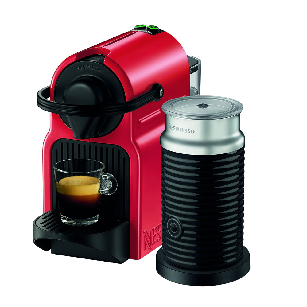 Nespresso Inissia Bundle Coffee Machine Red BEC200XR