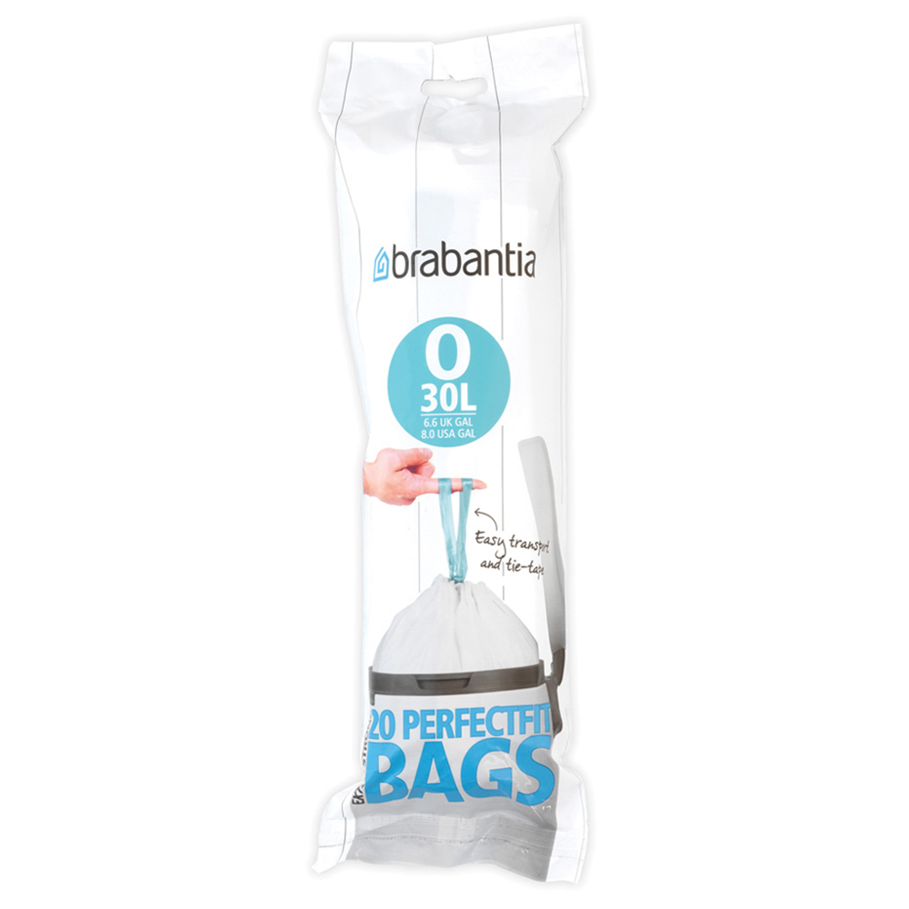 Brabantia Perfectfit Bin lIner Size 30L Code O 20 Bags Briscoes NZ