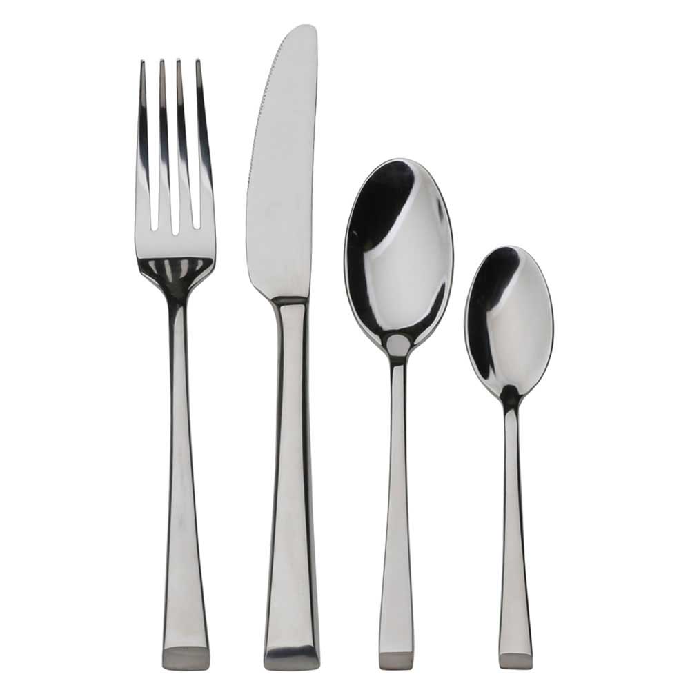 Volere Platinum Forged Edge Cutlery Set 24pc