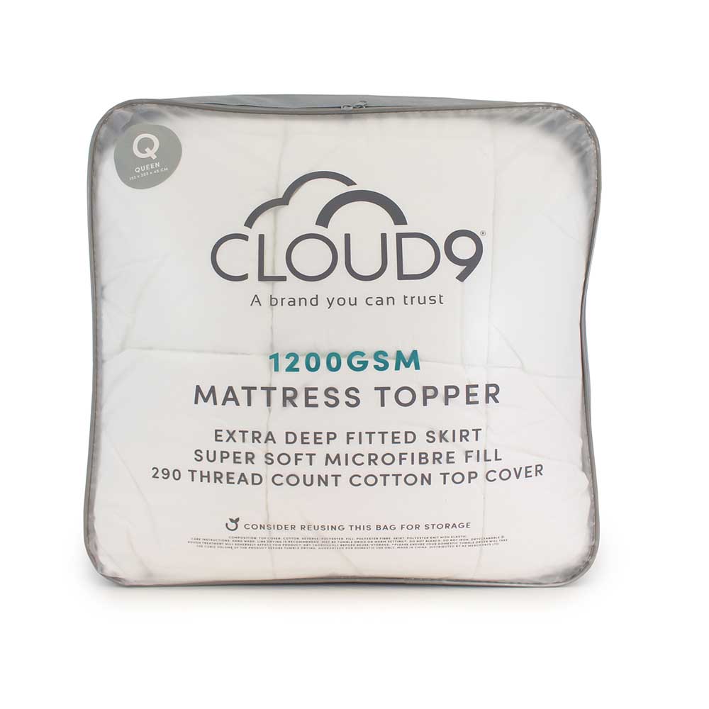 Cloud 9 1200gsm Fitted Mattress Topper
