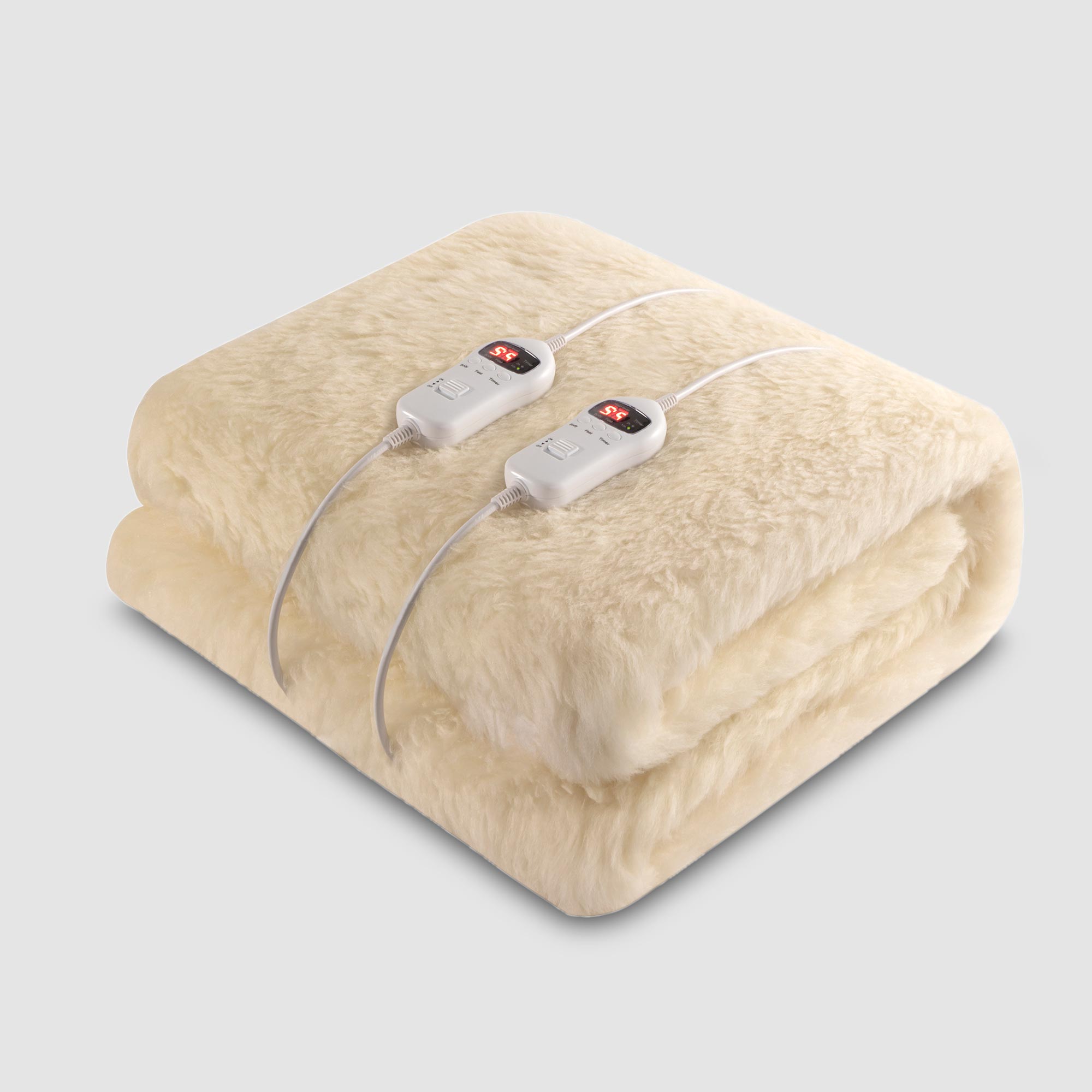 Goldair Platinum Wool Fitted Electric Blanket Queen GPEBW-Q