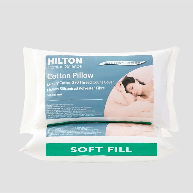 Hilton Comfort Science Cotton Soft Pillow Briscoes NZ