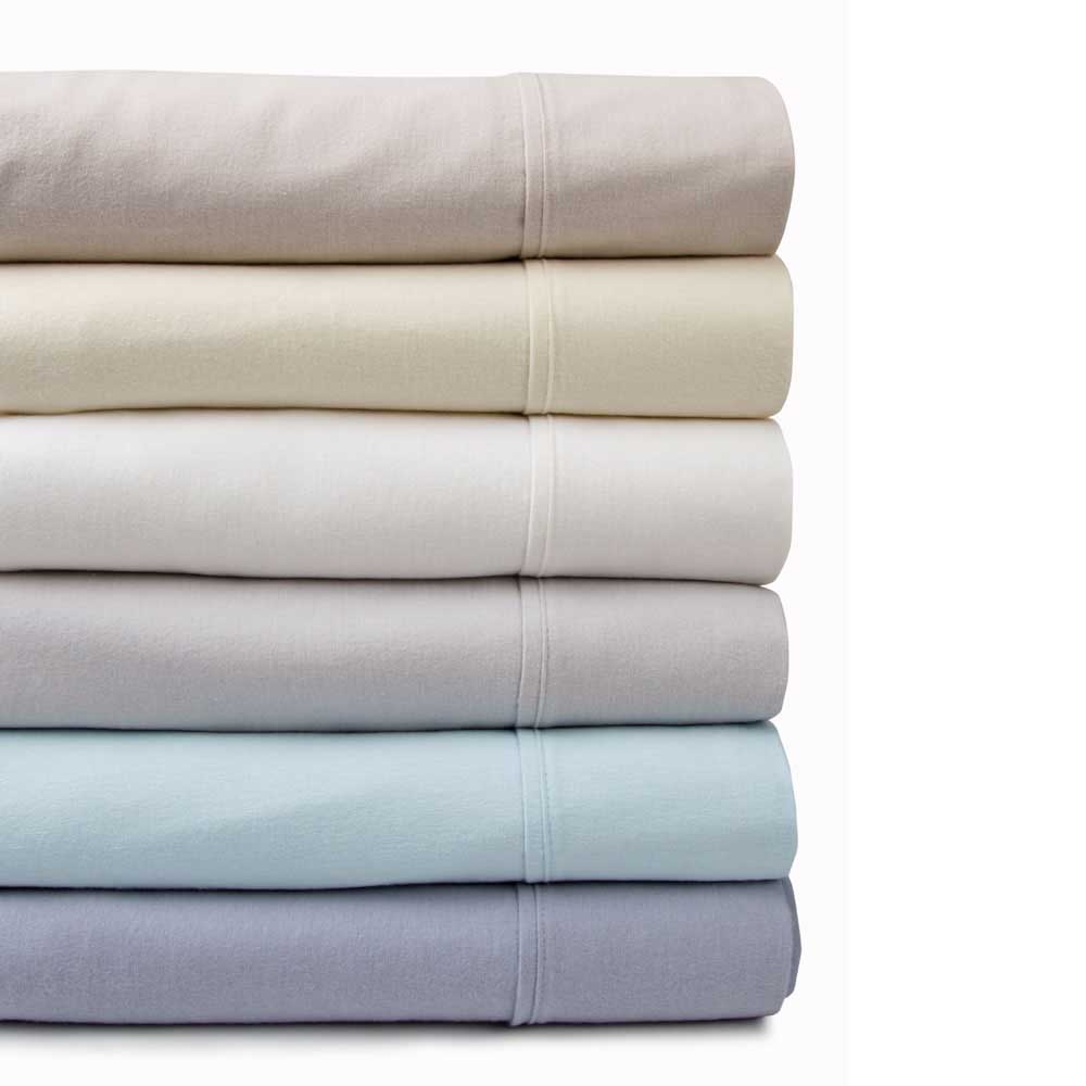 Fieldcrest Plain Dyed Organic Cotton Flannelette Sheet Set | Briscoes NZ