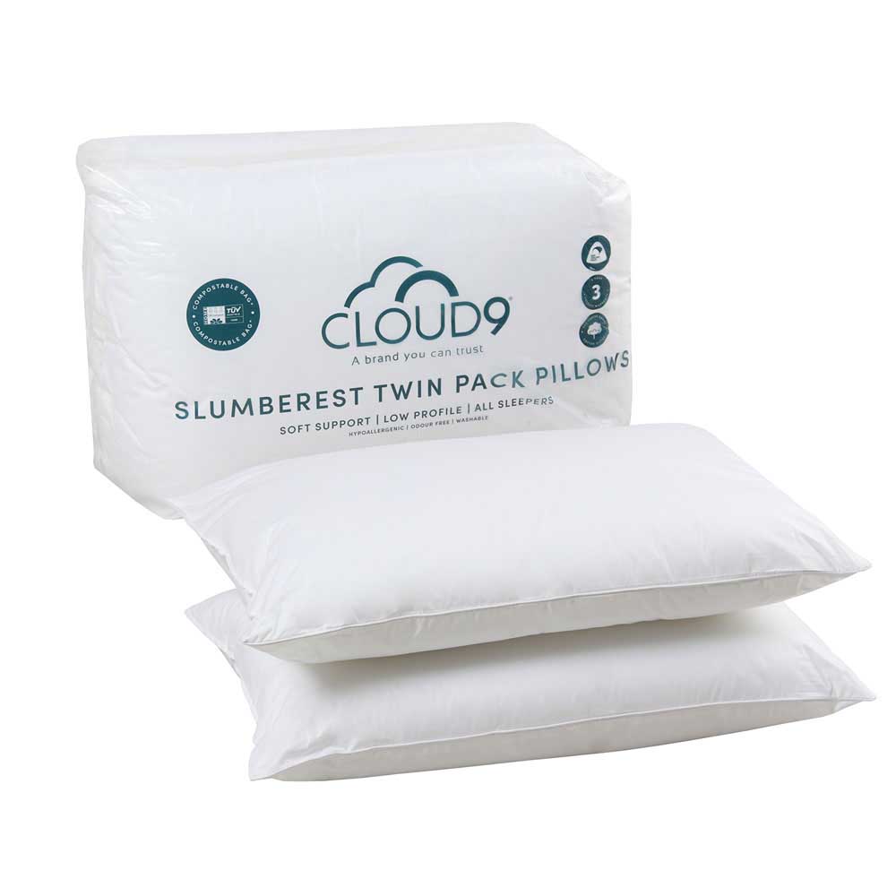 Cloud 9 Slumberest Twin Pack Pillows
