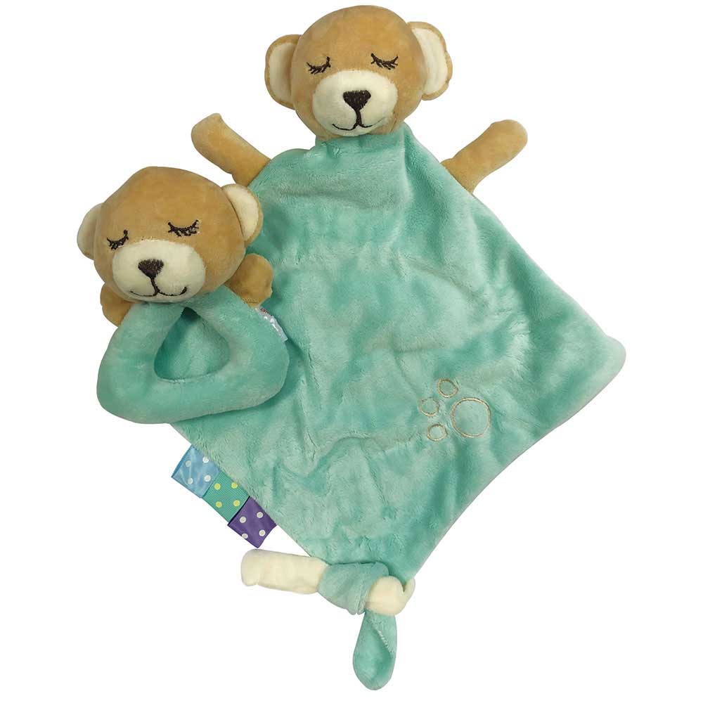 Https Wwwbriscoesconz Product 1091885 Hi Hop Teddy Bear Blanket And Rattle Box Set Blue