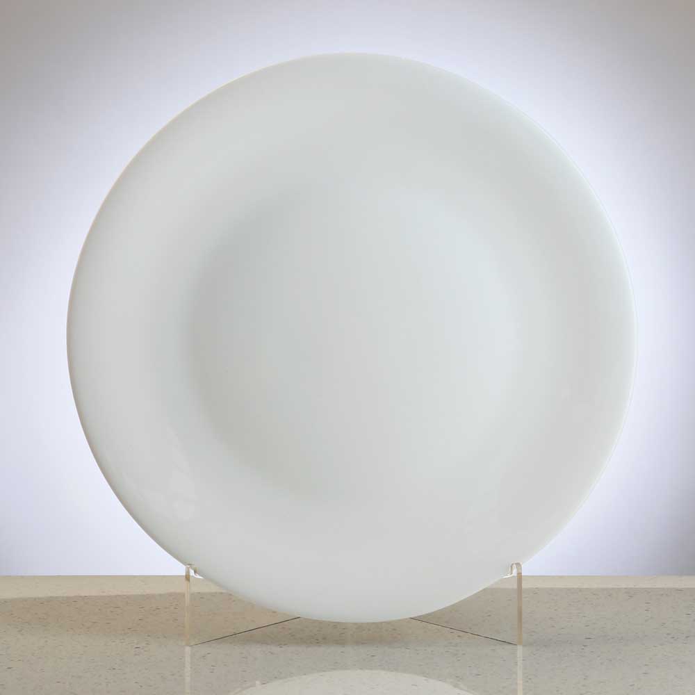 Bormioli Rocco Opal Glass White Moon Dinner Plate 27cm Briscoes NZ