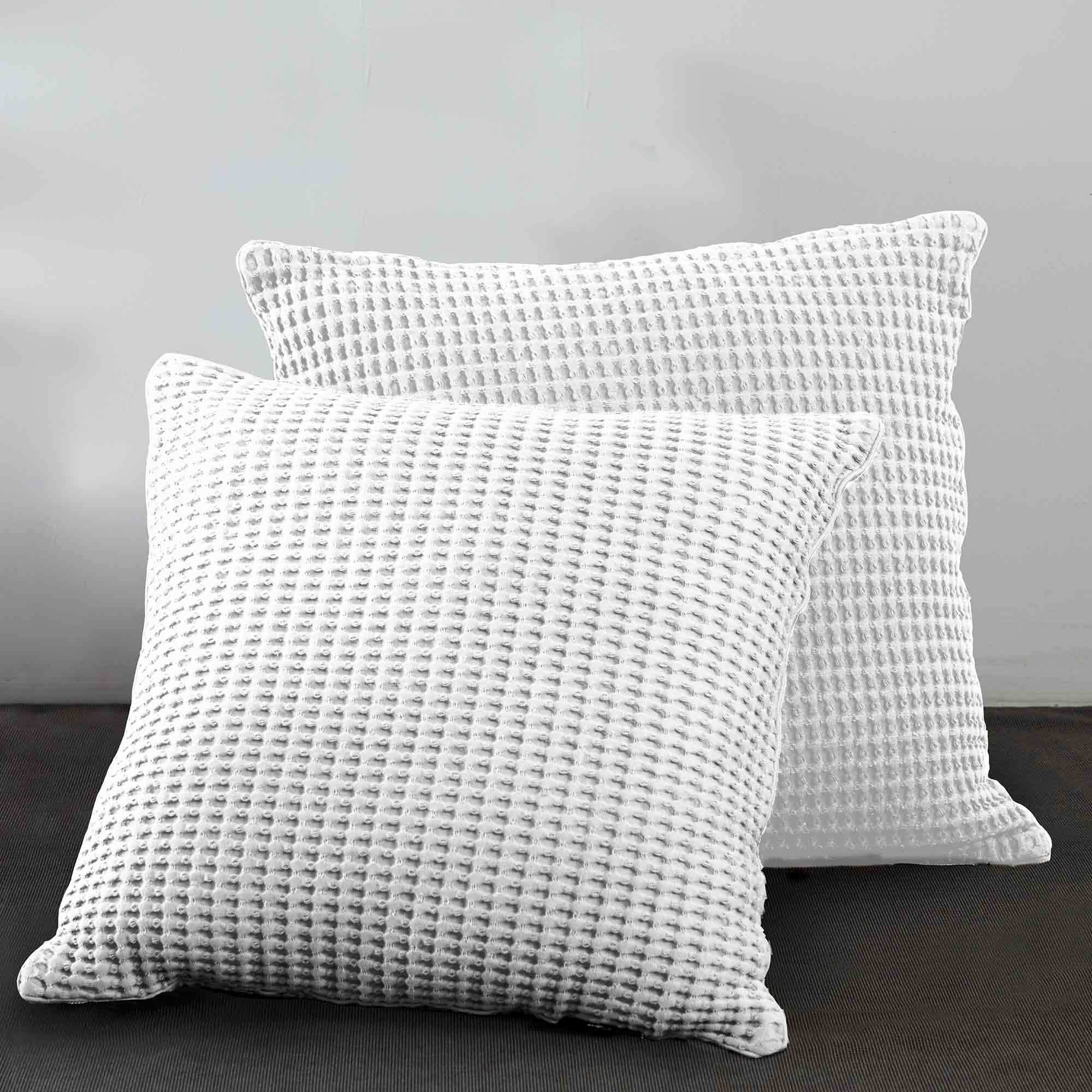 Hotel At Home Garment Washed Waffle Euro Pillowcase