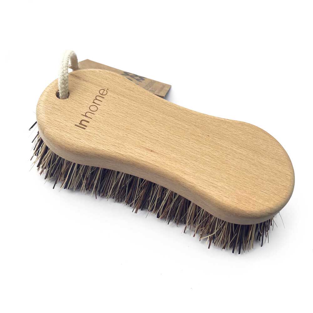 6.5 IN. Shoe Brush Boot Brush Leather Brush 100% Horsehair Shoe Polish Shoe  Shine Brush for Leather For Cleaning light Bristles 1 Pc.