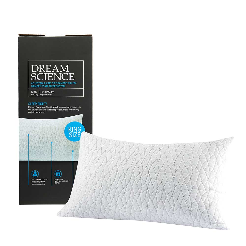 Dream Science Bamboo Foam Core King Pillow