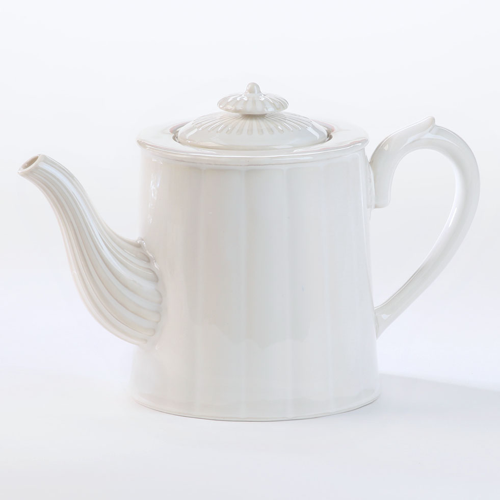 Hampton & Mason Brittany White Teapot 1L