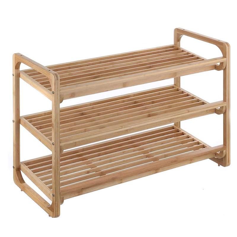 LTW Bamboo 3 Tier Shoe Rack Brown Briscoes NZ