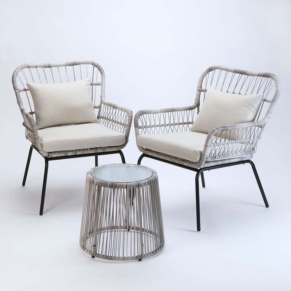 Amalfi Morocco Wicker Outdoor Setting 3pce