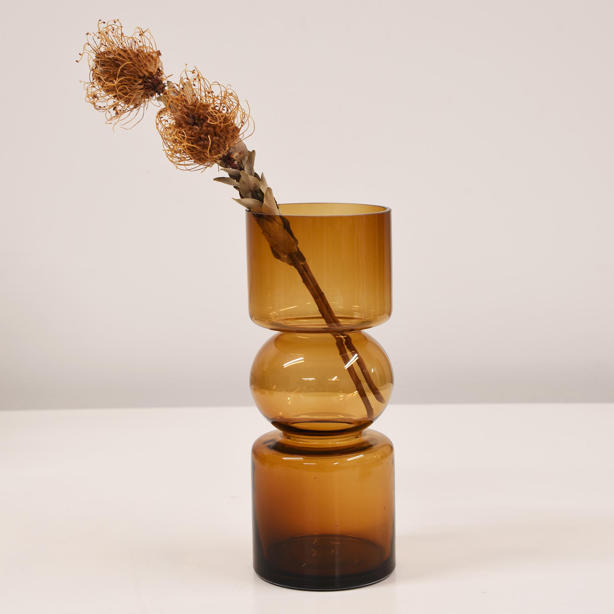 Urban Loft Briar Short Amber Vase 25cm