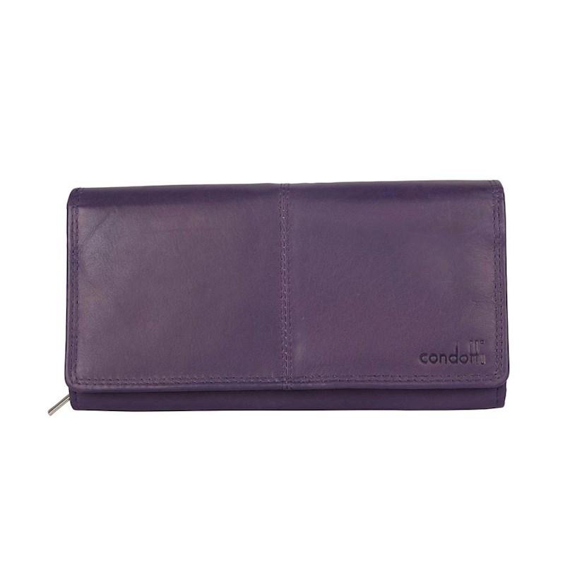 Condotti Ladies Clutch Wallet Large Purple Briscoes NZ