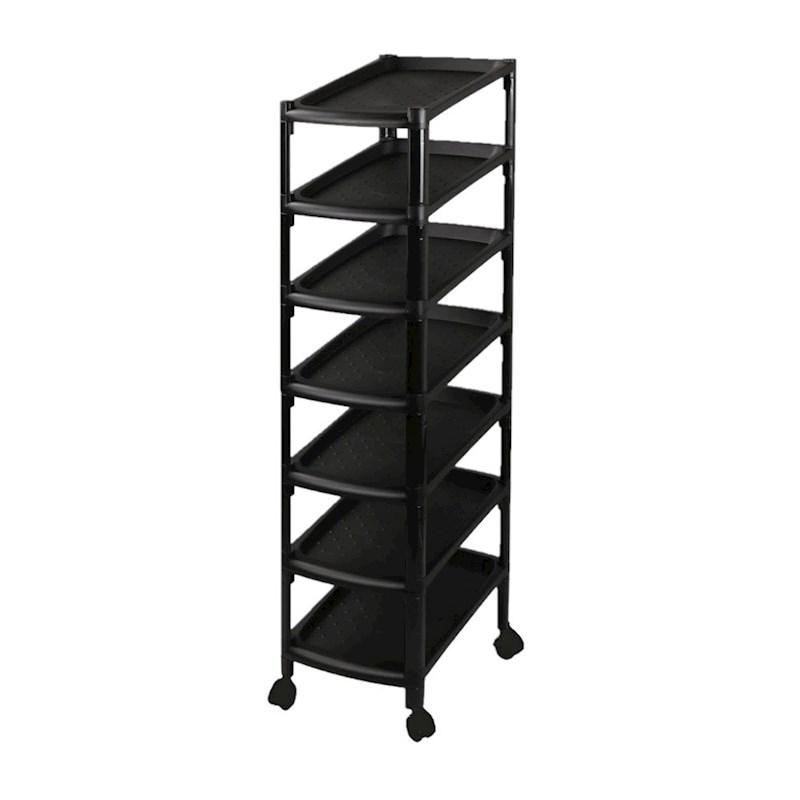 Shoe Rack 7 Tier Black Briscoes NZ