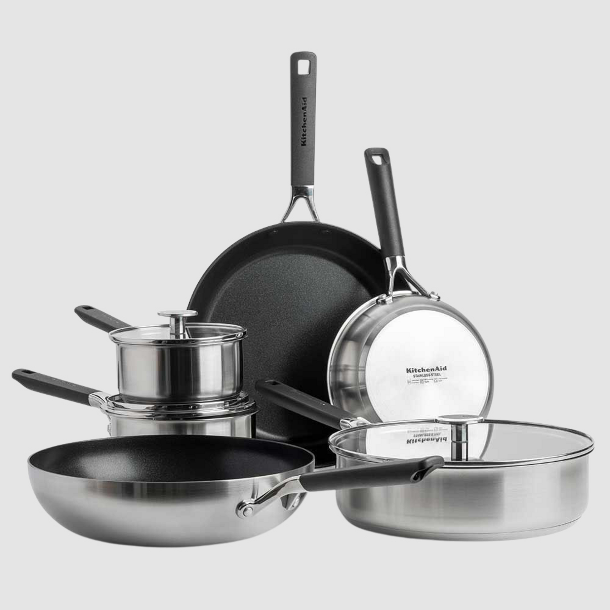 KitchenAid Classic Stainless Steel Cookware Set 9 Piece