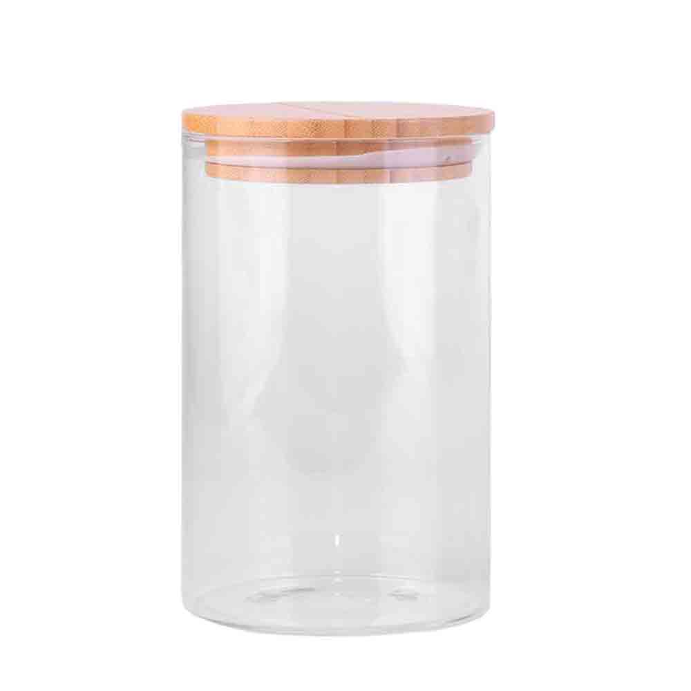 Kates Kitchen Glass Canister with Bamboo Lid 1000ml