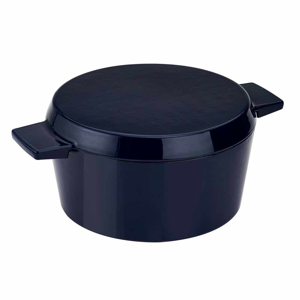 Stanley Rogers Cast Iron French Oven 28cm Midnight Blue
