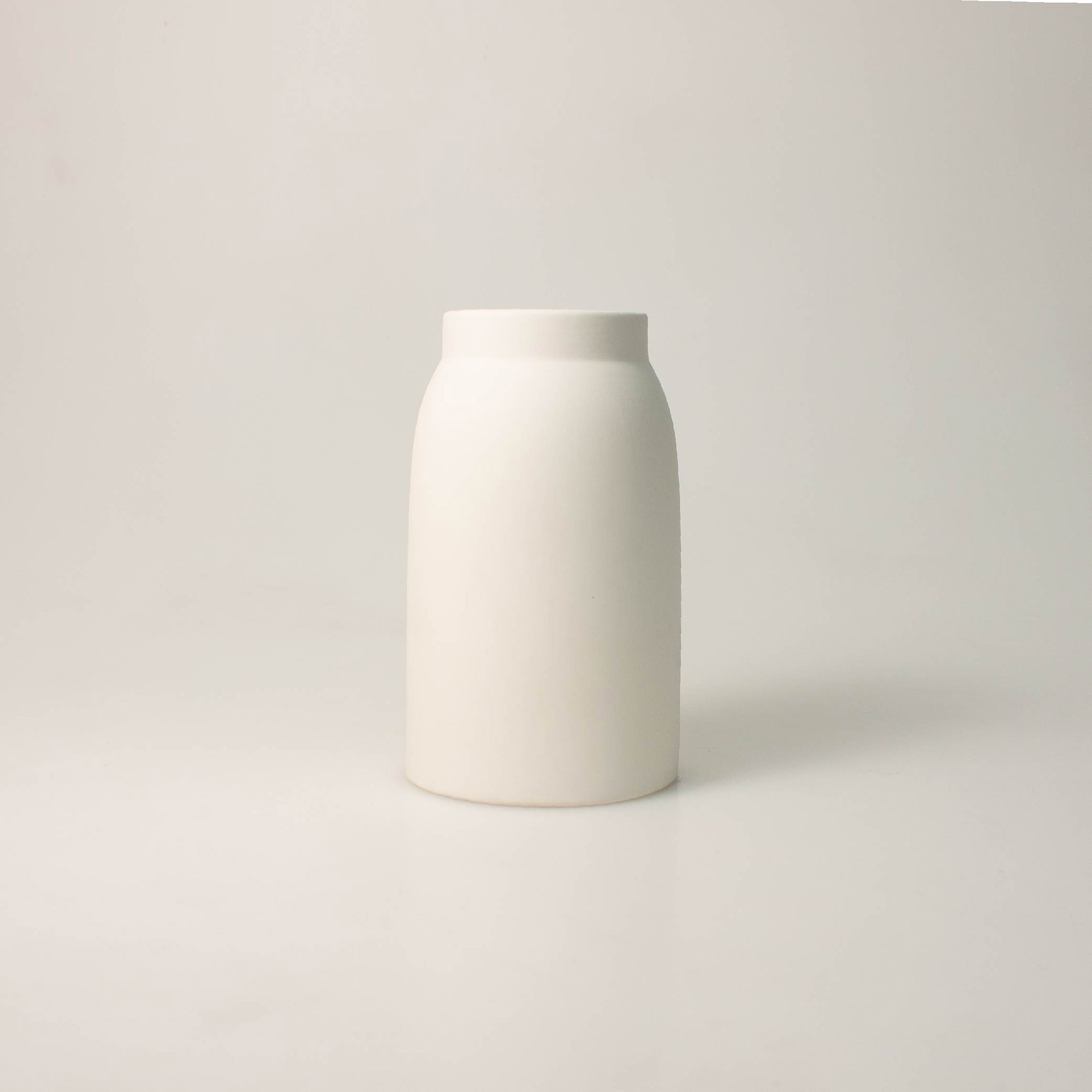 Ceramic Vase 13x22cm White