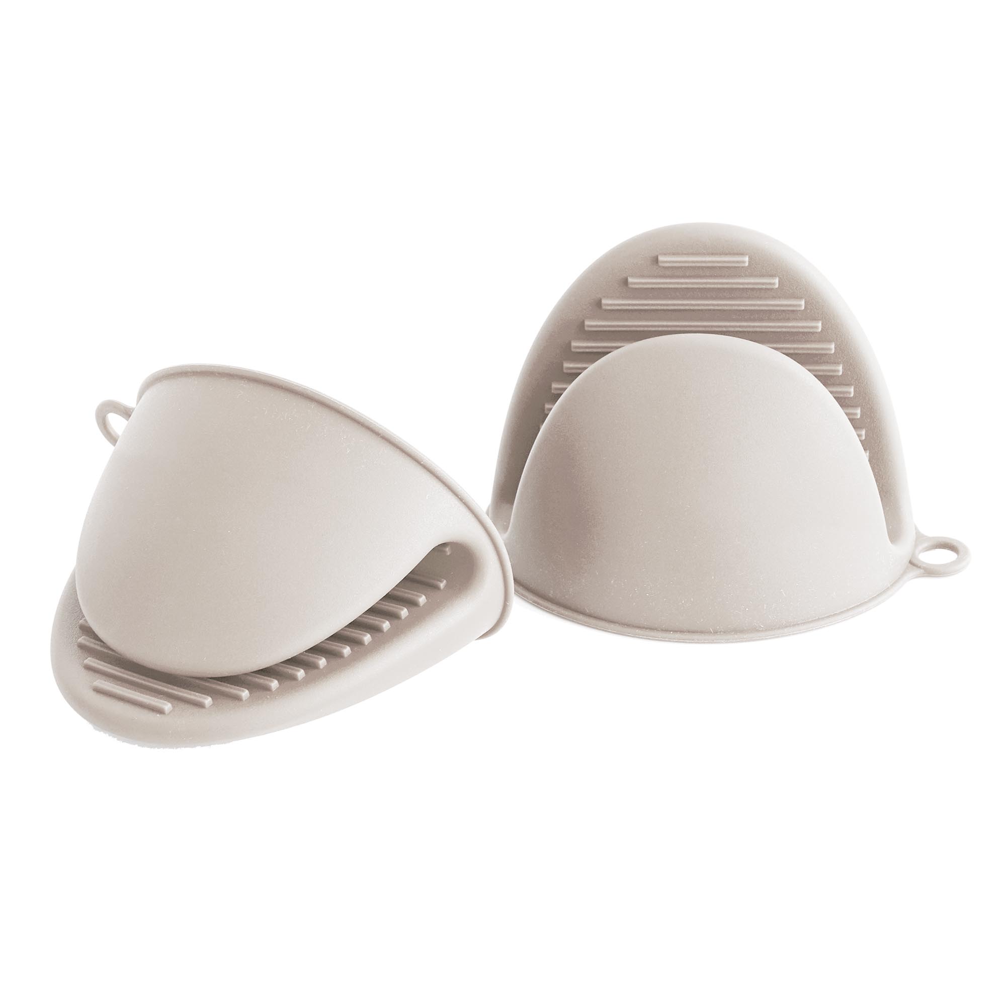 Classic Living All Silicon Ribbed Oven Mitts Mushroom Pair
