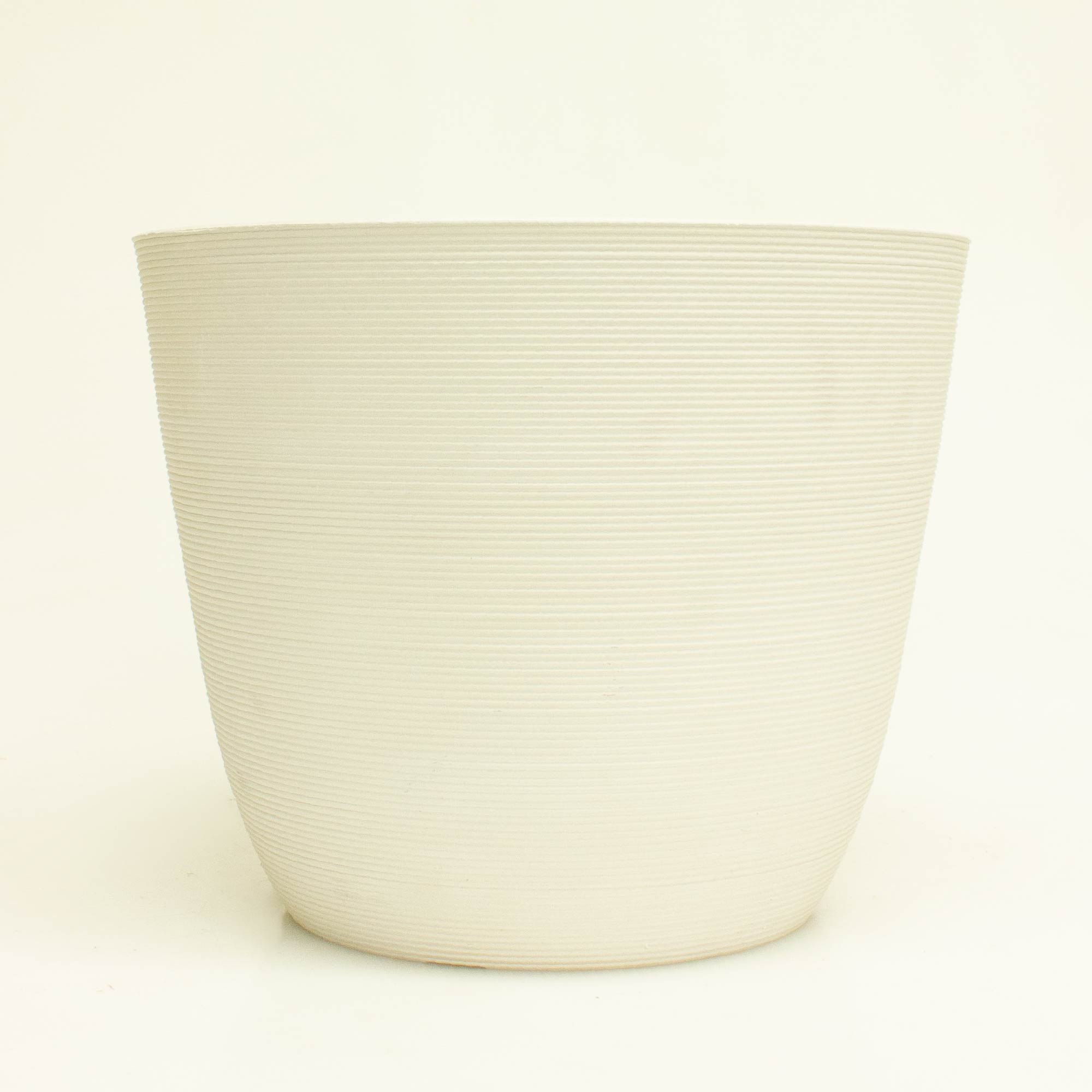 Boston Living Gaea Tapered Planter Pot White 16.4cm