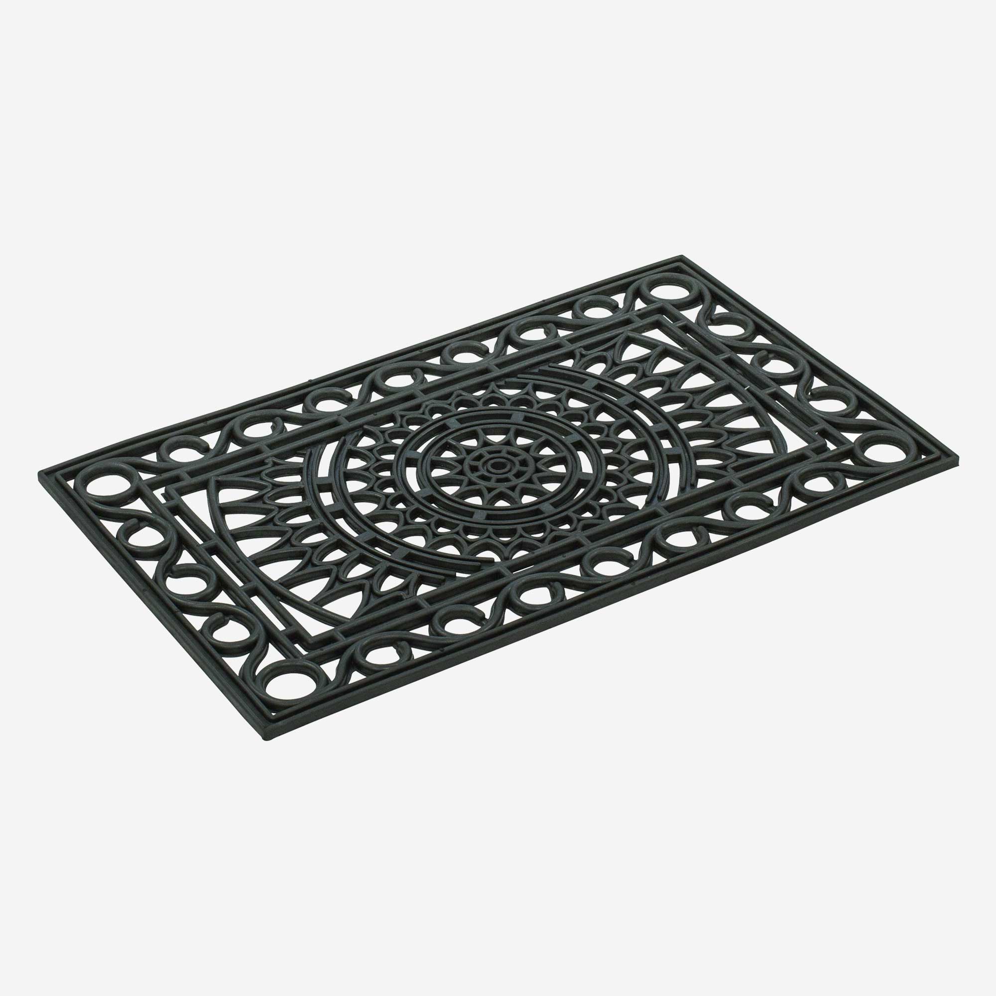 KleenTred Tuscany Rubber Scroll Door Mat 75x45cm