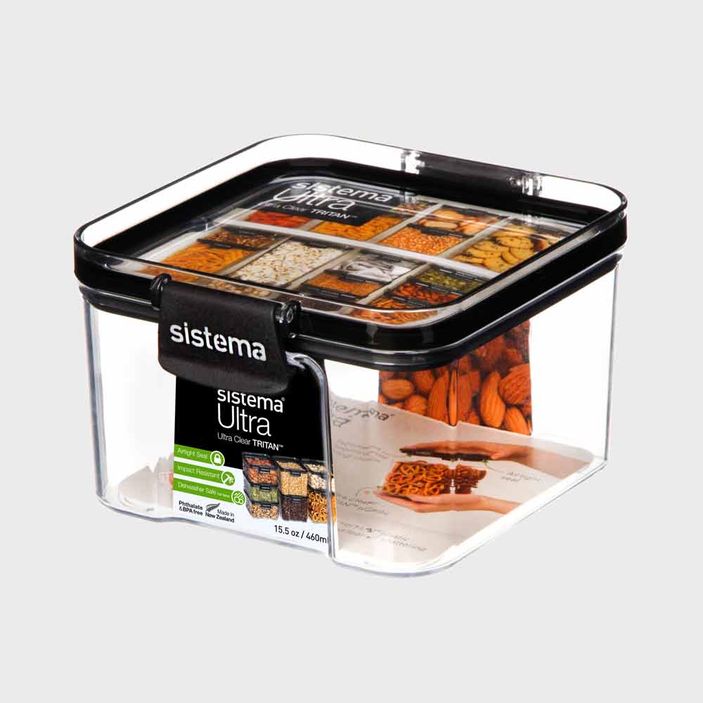 Sistema Ultra Square Container 51400 Clear 460ml