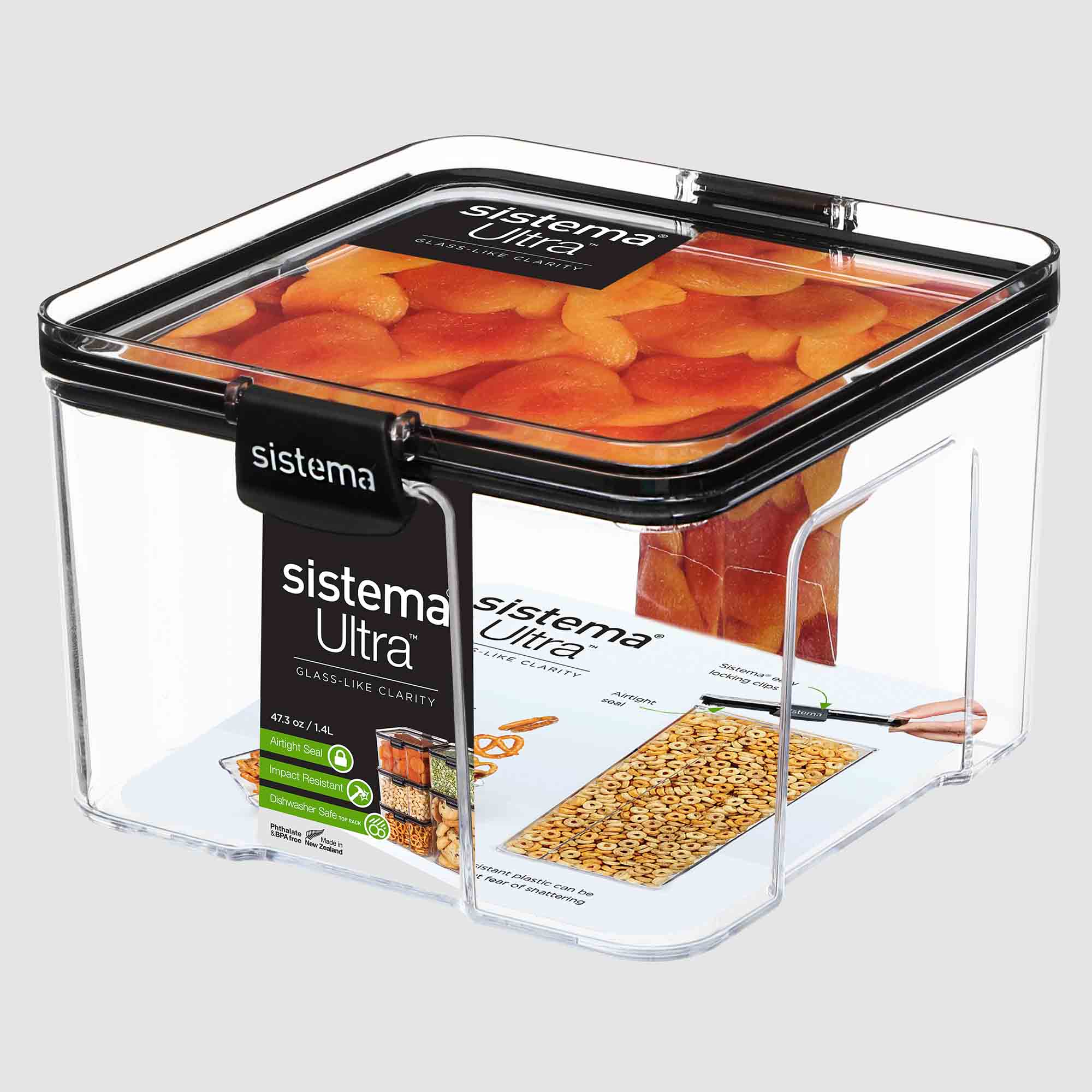 Sistema Ultra Square Container 51411 Clear 1.4 Litre