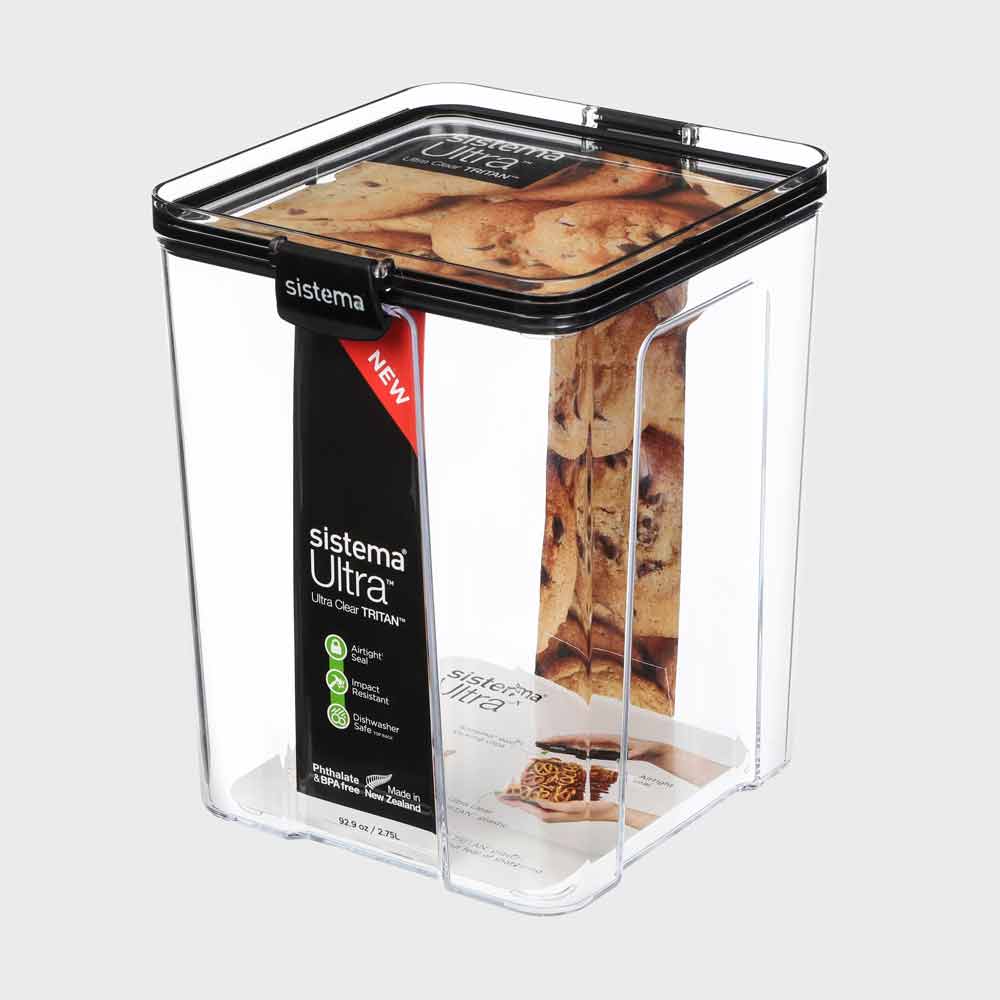 Sistema Ultra Square Container 51412 Clear 2.75 Litre