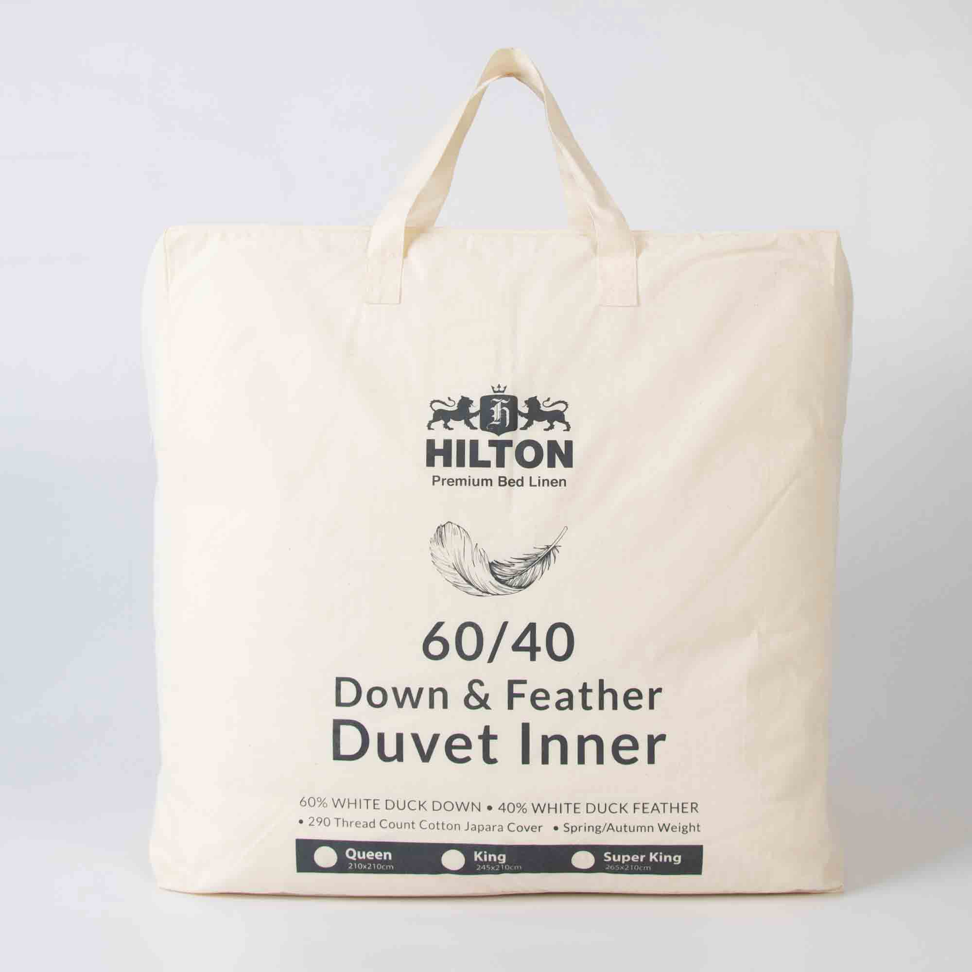 Hilton 60/40 Duck Down Duvet Inner