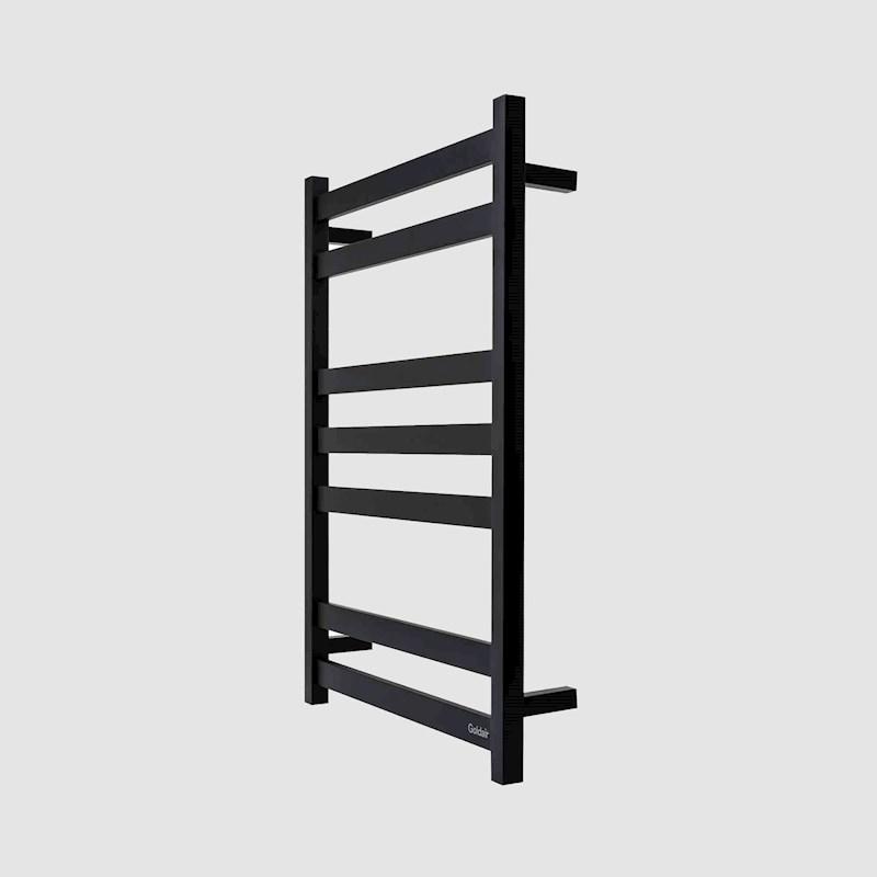 Goldair Platinum 7 Bar Flat Towel Rail Black Briscoes NZ