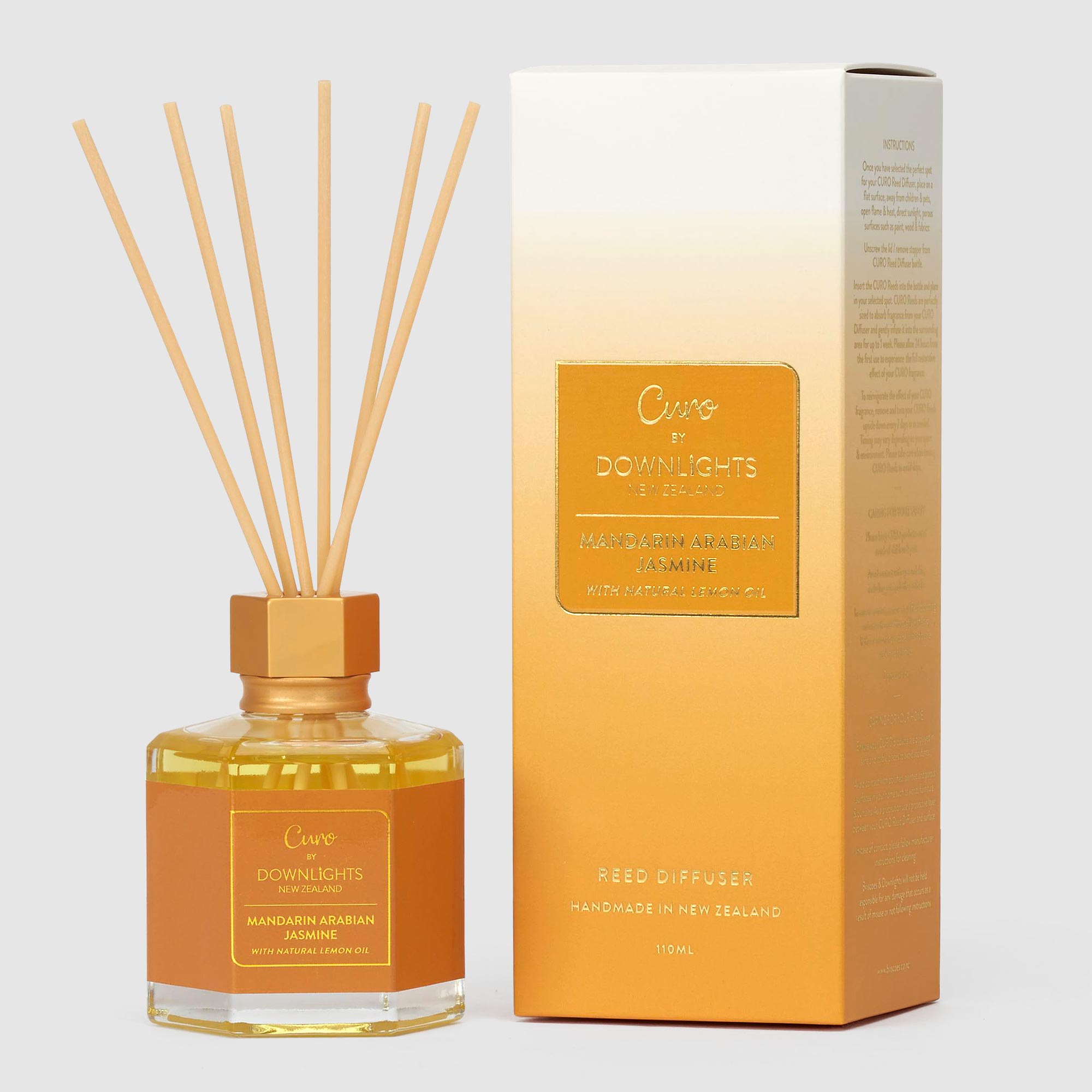 Downlights Curo Reed Diffuser Amber Mandarin Arabian Jasmine