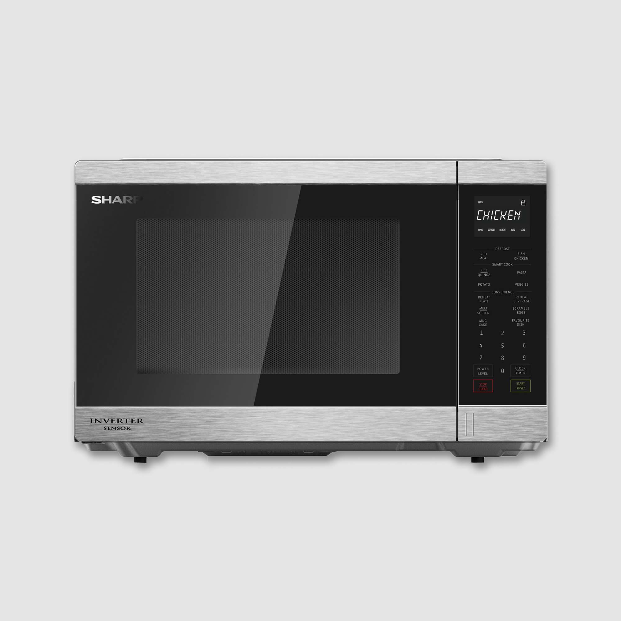 Sharp Microwave 34 Litre Stainless Steel R395EST